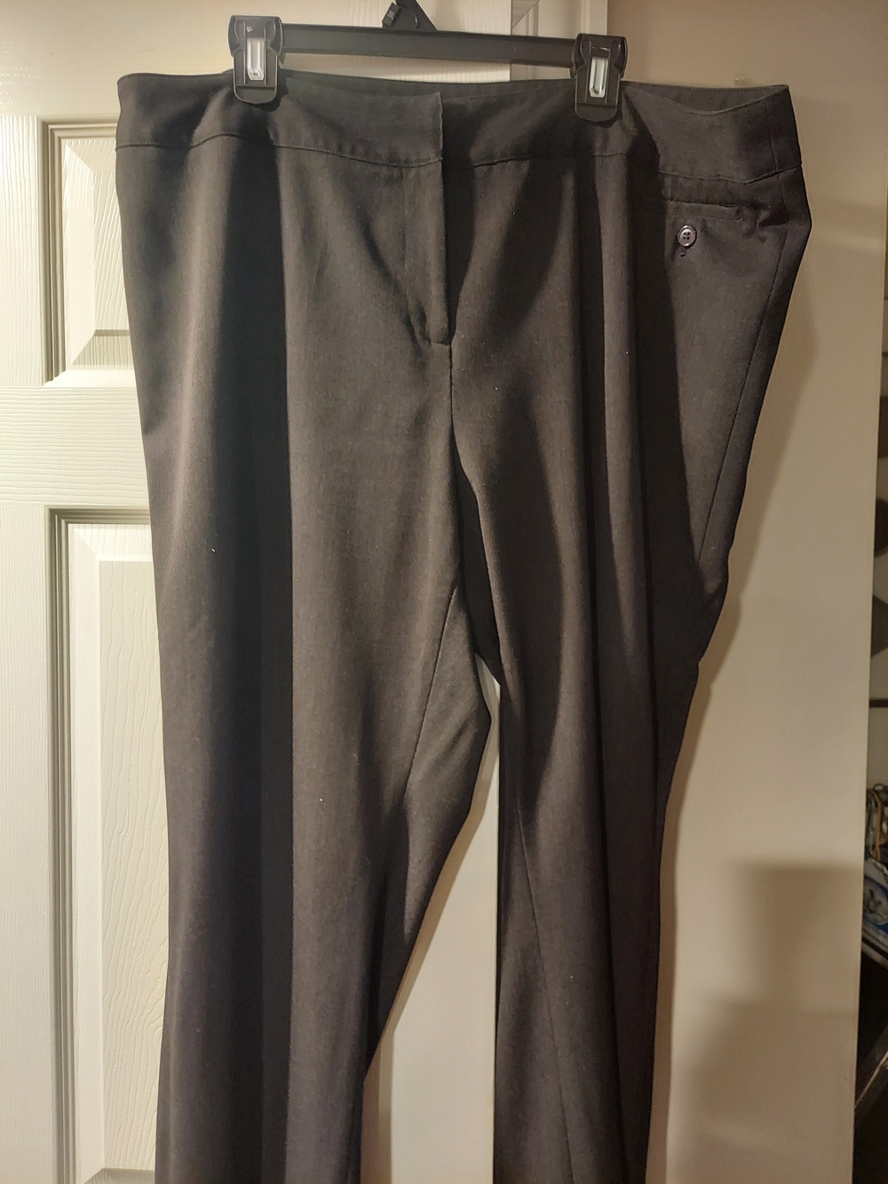 Women's Black Ponte Knit Trousers